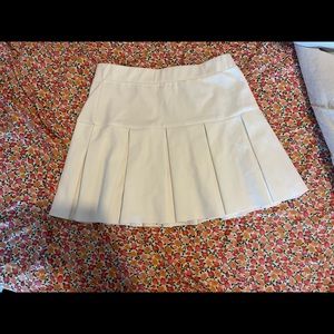 White tennis skirt
